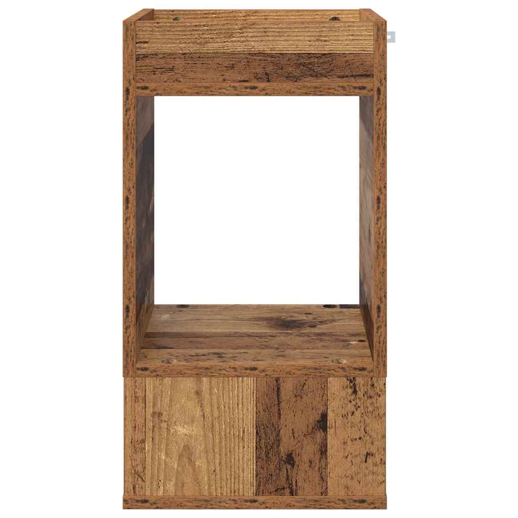 Beistelltisch 2 Stk. Altholz 30 x 30 x 56 cm Holzwerkstoff