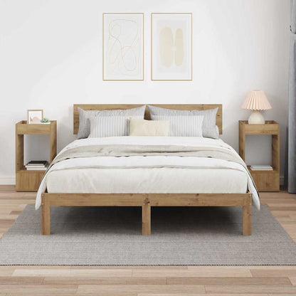Beistelltisch 2 Stk. Artisan-Eiche 30 x 30 x 56 cm