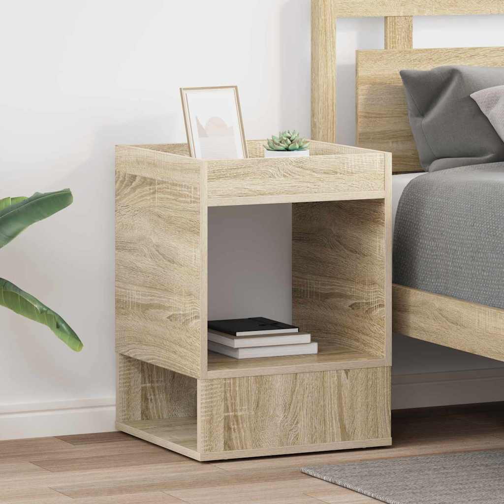 Beistelltisch 2 Stk. Sonoma-Eiche 40 x 40 x 56 cm Holzwerkstoff
