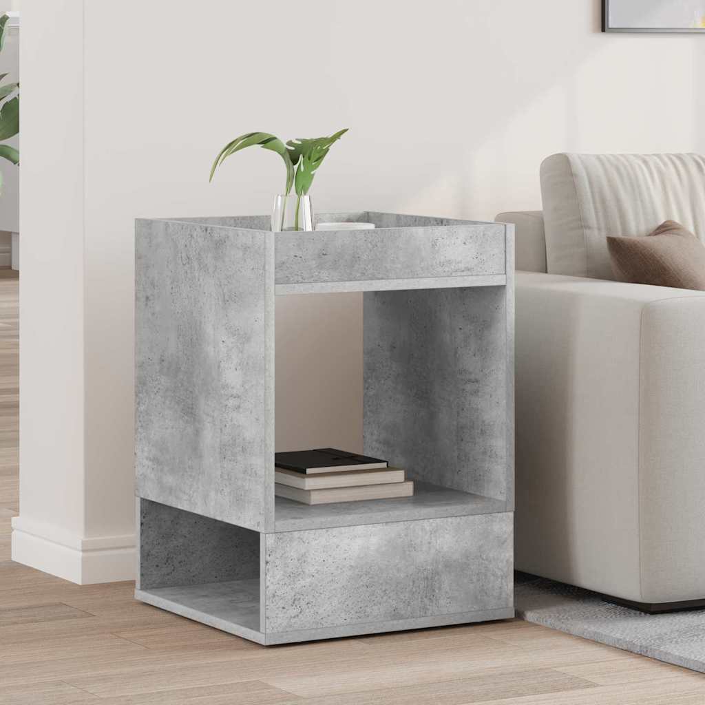 Beistelltisch Betongrau 40 x 40 x 56 cm Holzwerkstoff