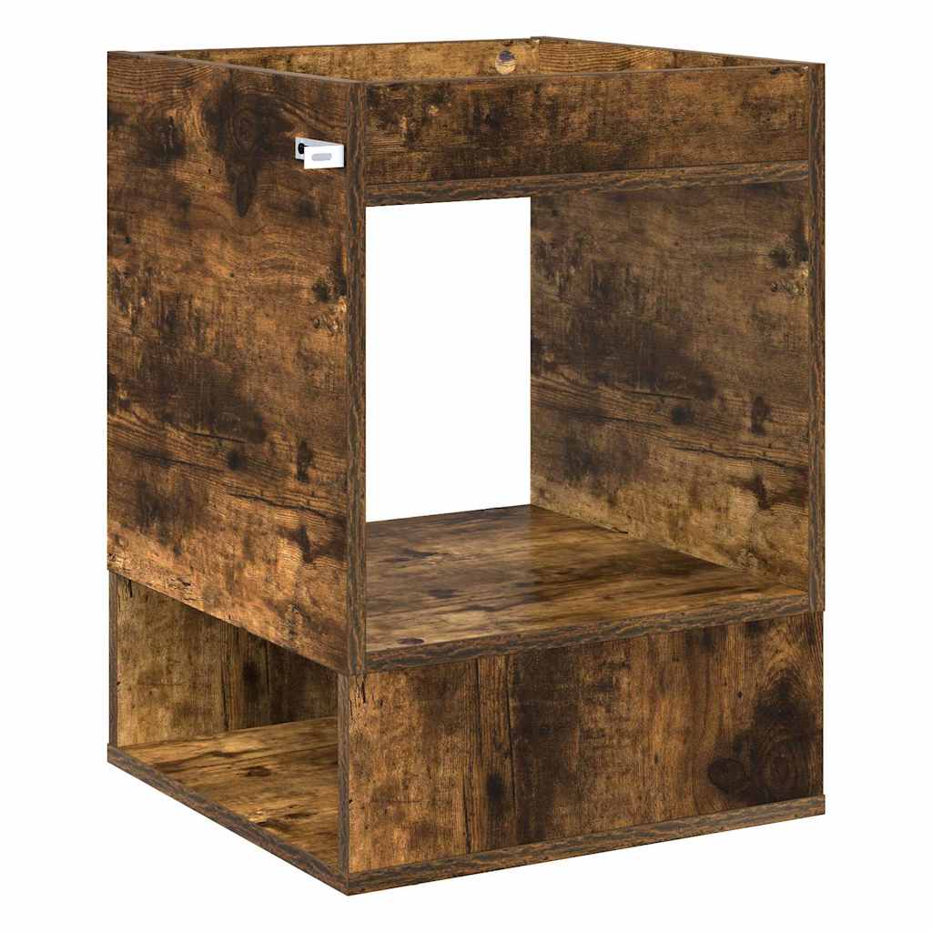 Beistelltisch Räuchereiche 40 x 40 x 56 cm Holzwerkstoff