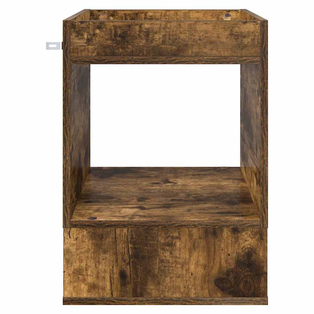 Beistelltisch Räuchereiche 40 x 40 x 56 cm Holzwerkstoff