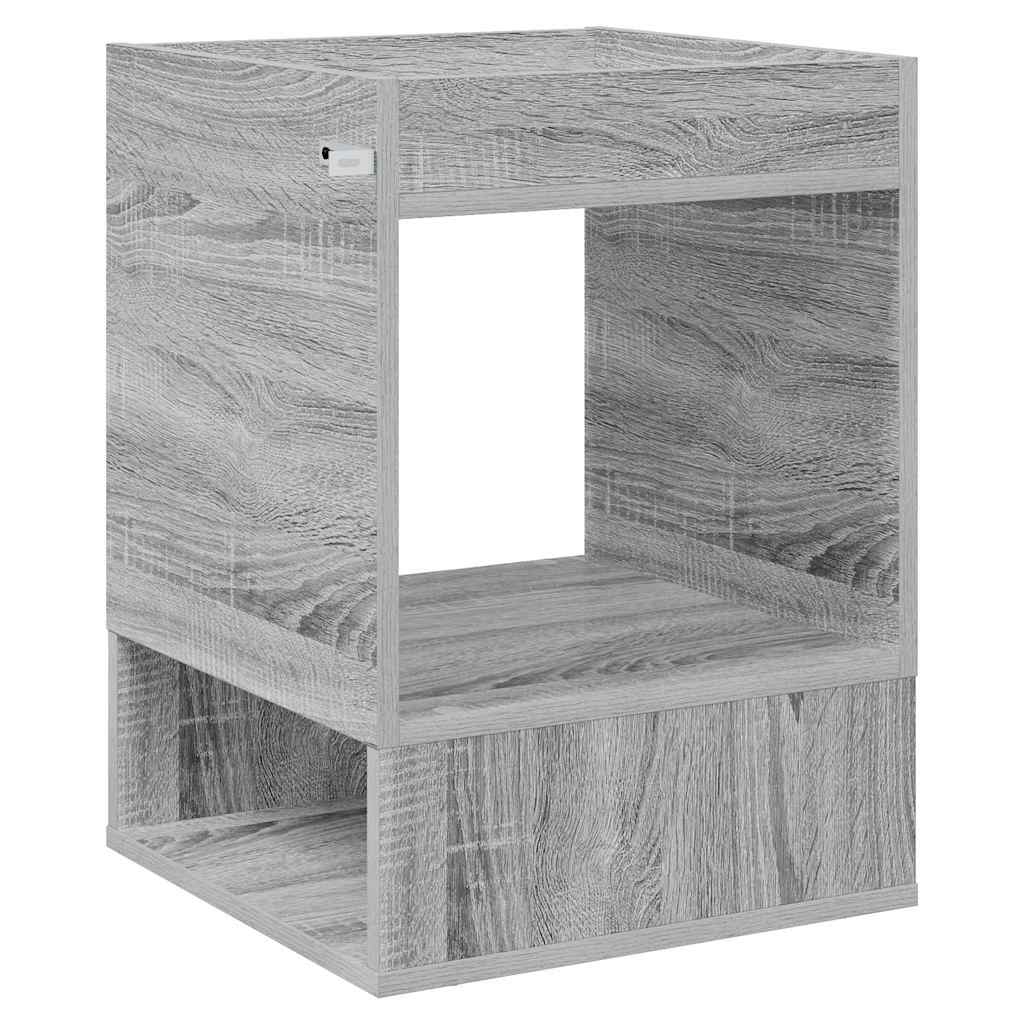 Beistelltisch 2 Stk. Sonoma-Grau 40 x 40 x 56 cm Holzwerkstoff