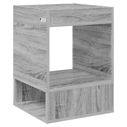 Beistelltisch 2 Stk. Sonoma-Grau 40 x 40 x 56 cm Holzwerkstoff