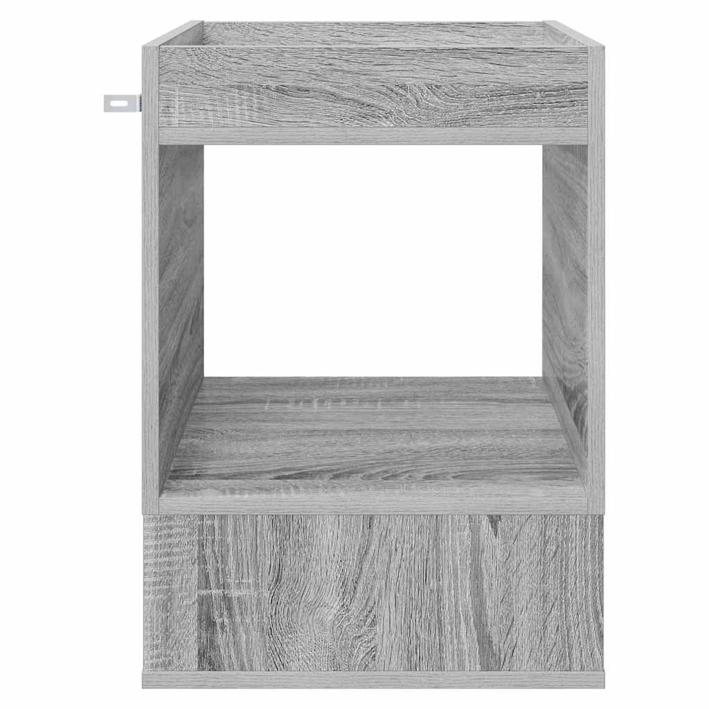 Beistelltisch 2 Stk. Sonoma-Grau 40 x 40 x 56 cm Holzwerkstoff