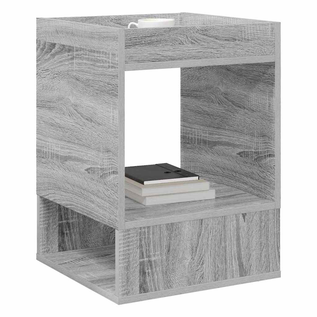 Beistelltisch 2 Stk. Sonoma-Grau 40 x 40 x 56 cm Holzwerkstoff