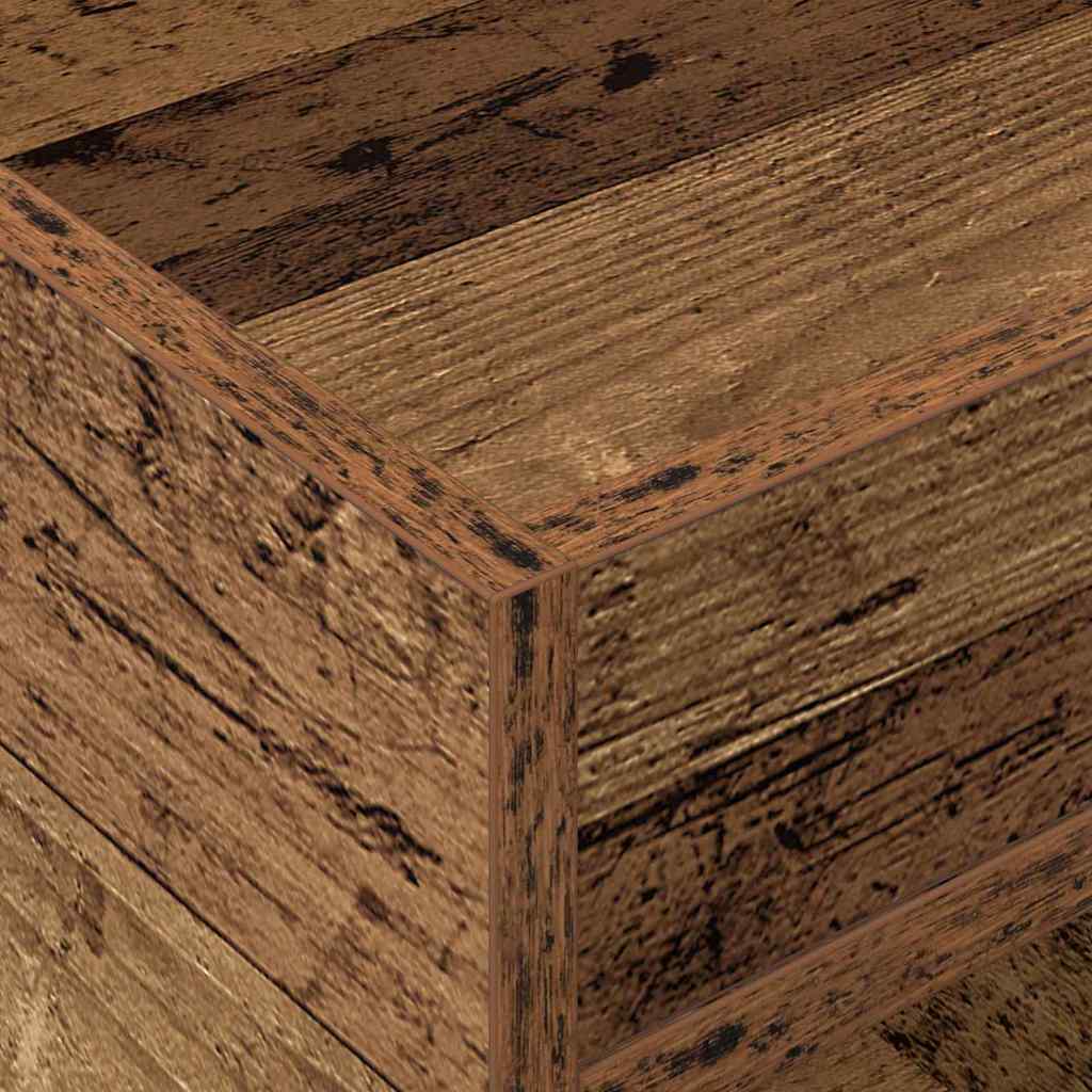 Beistelltisch 2 Stk. Altholz 40 x 40 x 56 cm Holzwerkstoff