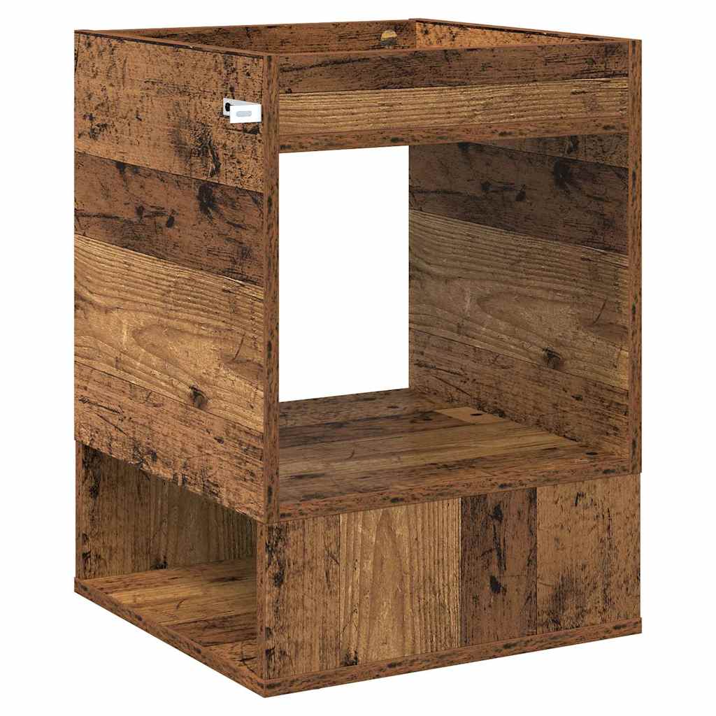 Beistelltisch 2 Stk. Altholz 40 x 40 x 56 cm Holzwerkstoff
