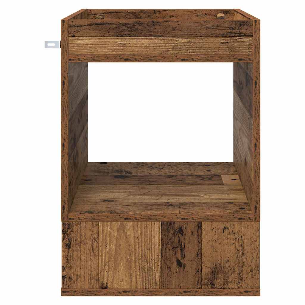 Beistelltisch 2 Stk. Altholz 40 x 40 x 56 cm Holzwerkstoff