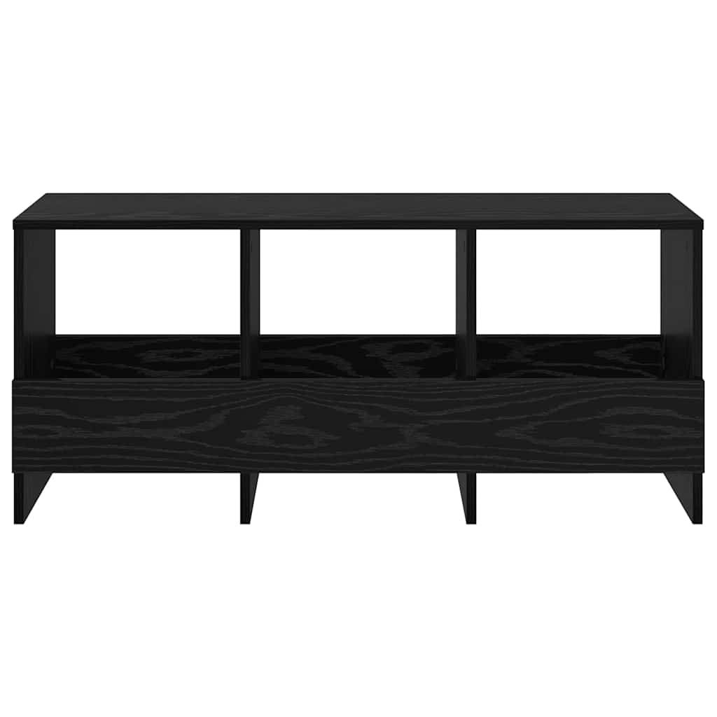 Magazinregal Schwarz Eichen-Optik 102 x 30 x 45 cm