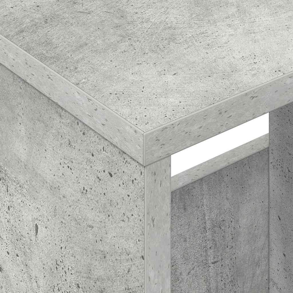 Magazinregal Betongrau 102 x 30 x 45 cm