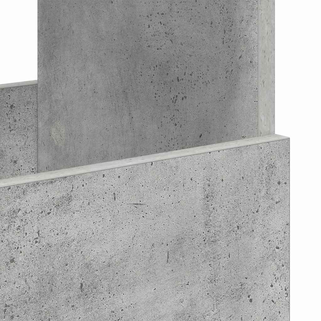 Magazinregal Betongrau 102 x 30 x 45 cm