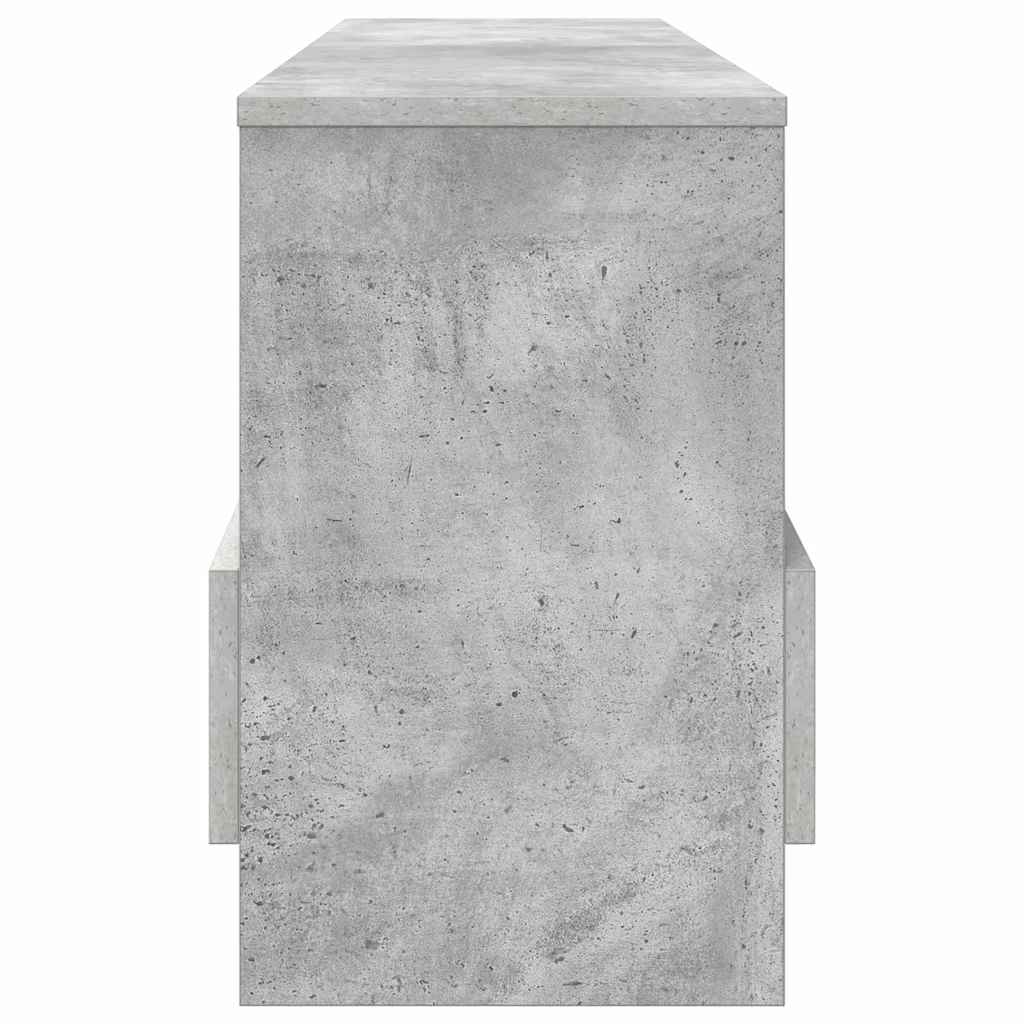 Magazinregal Betongrau 102 x 30 x 45 cm