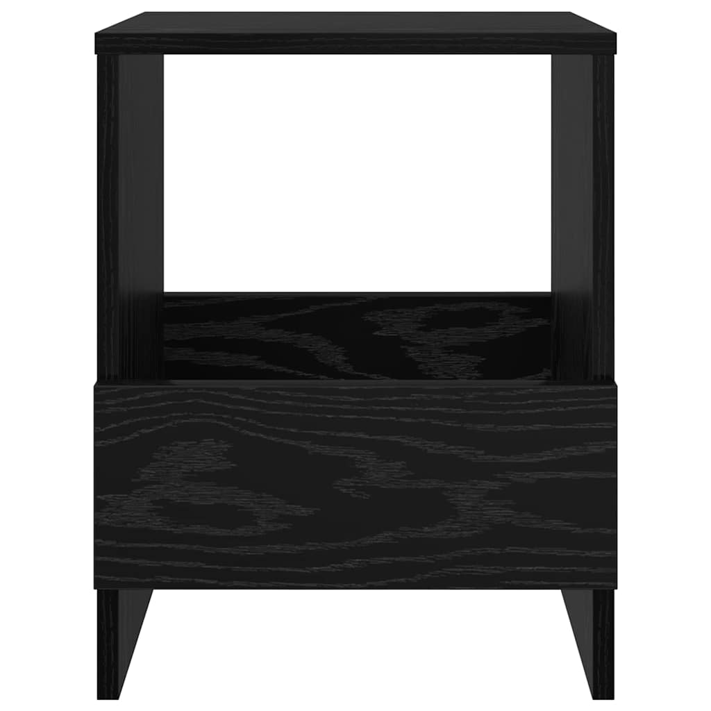 Magazinregal 2 Stk. Schwarz Eichen-Optik 35 x 30 x 45 cm