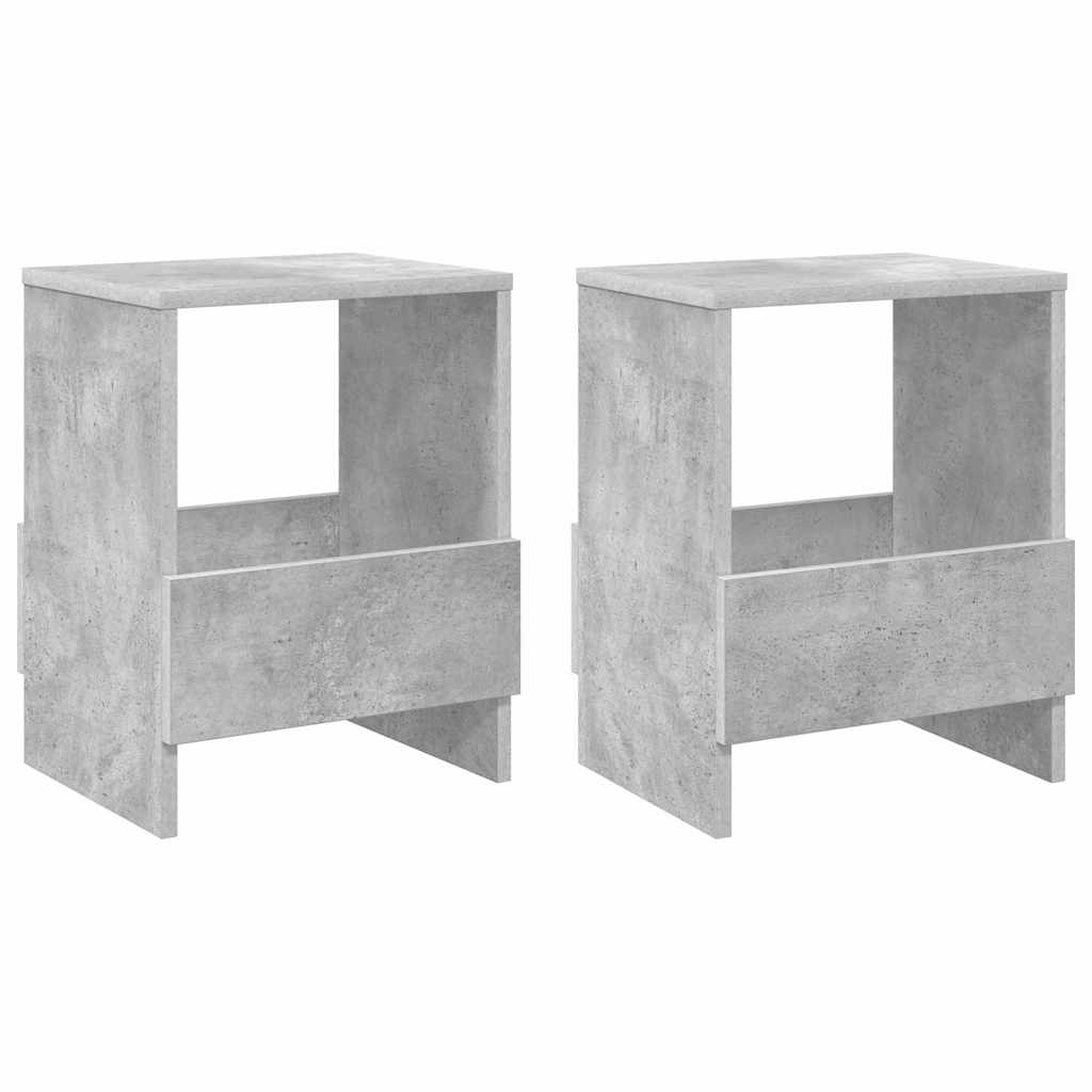 Magazinregal 2 Stk. Betongrau 35 x 30 x 45 cm