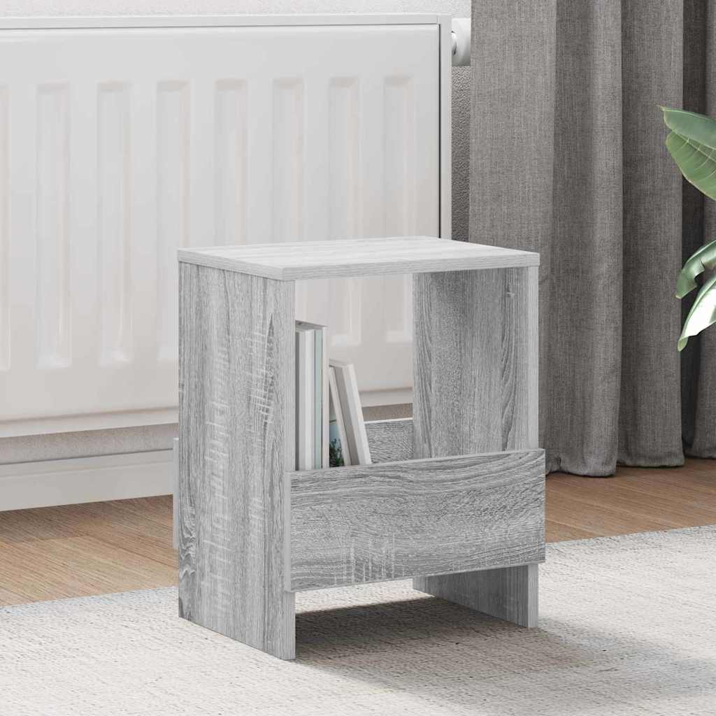 Magazinregal 2 Stk. Sonoma-Grau 35 x 30 x 45 cm