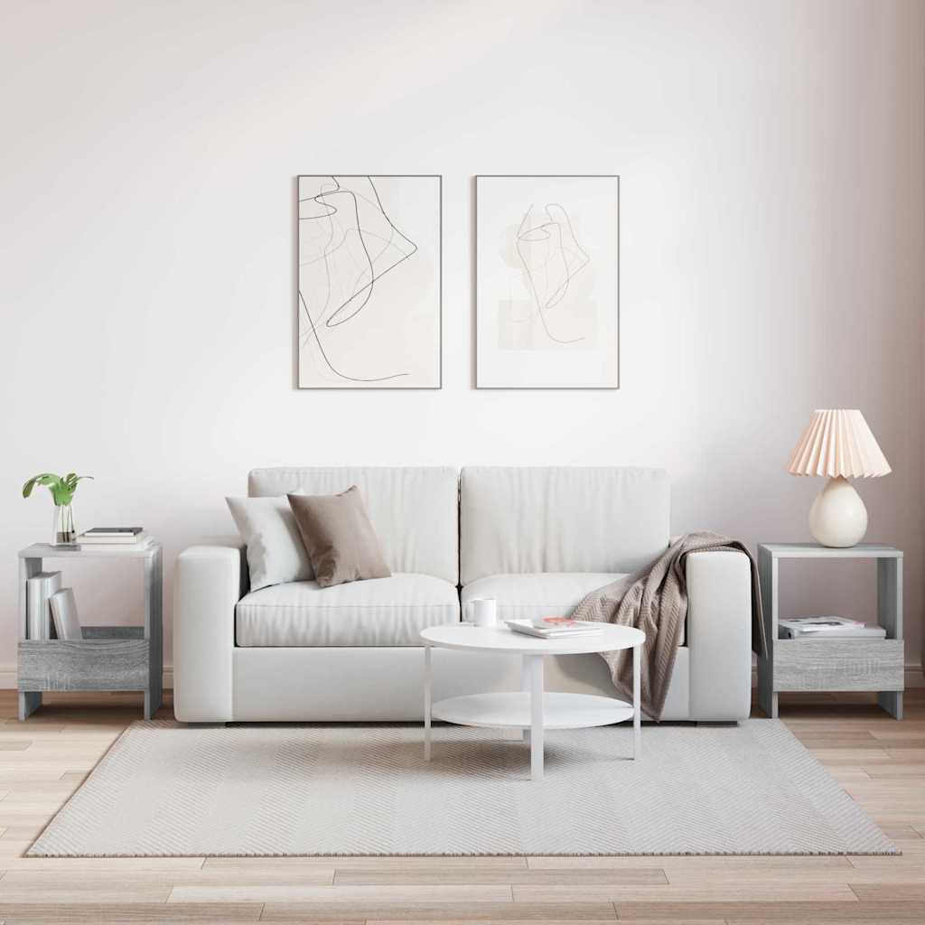 Magazinregal 2 Stk. Sonoma-Grau 35 x 30 x 45 cm