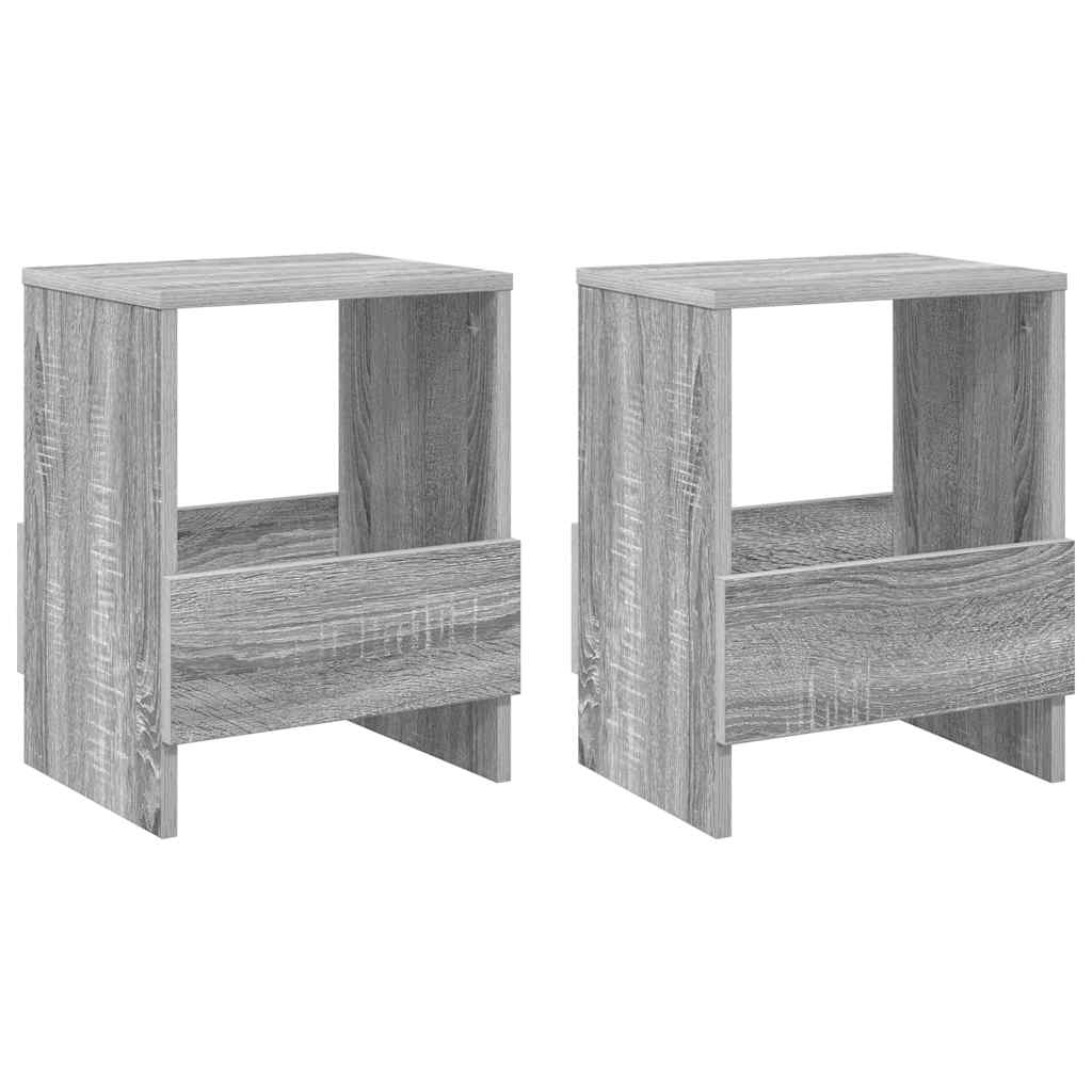 Magazinregal 2 Stk. Sonoma-Grau 35 x 30 x 45 cm