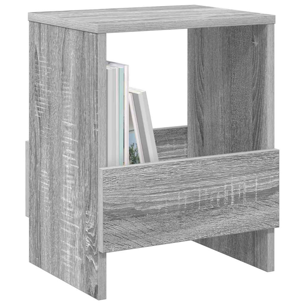 Magazinregal 2 Stk. Sonoma-Grau 35 x 30 x 45 cm