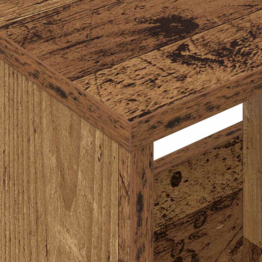 Magazinregal 2 Stk. Altholz 35 x 30 x 45 cm
