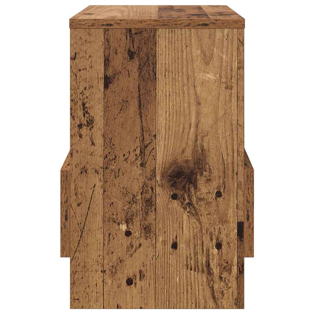 Magazinregal 2 Stk. Altholz 35 x 30 x 45 cm