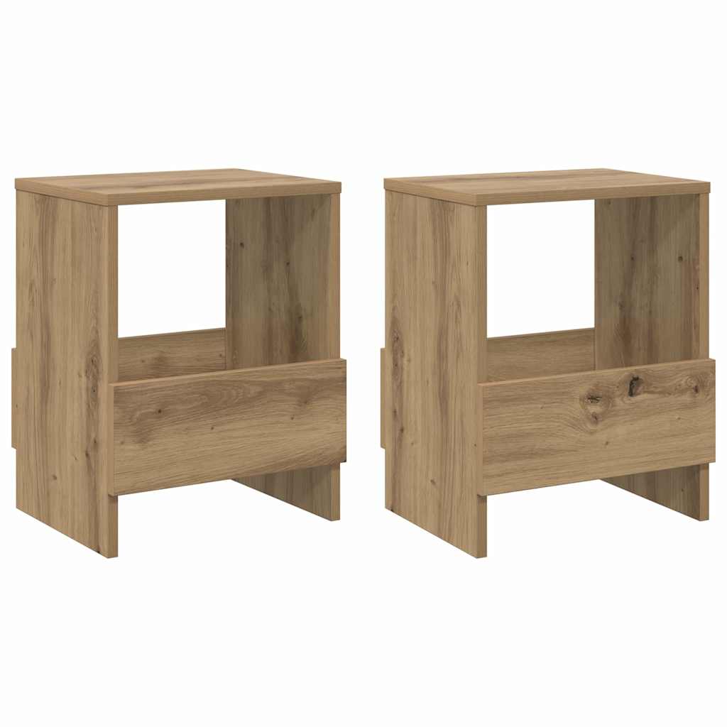 Magazinregal 2 Stk. Artisan-Eiche 35 x 30 x 45 cm