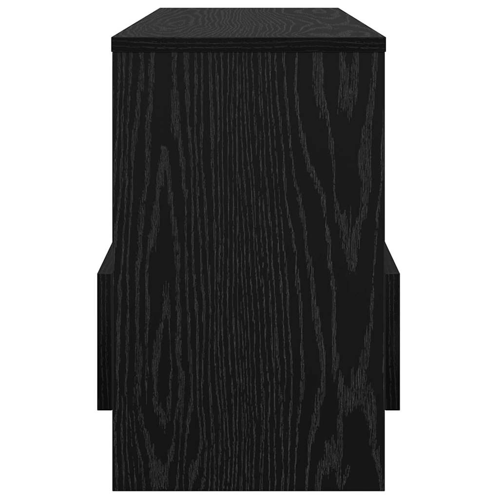Magazinregal Schwarz Eichen-Optik 68,5 x 30 x 45 cm