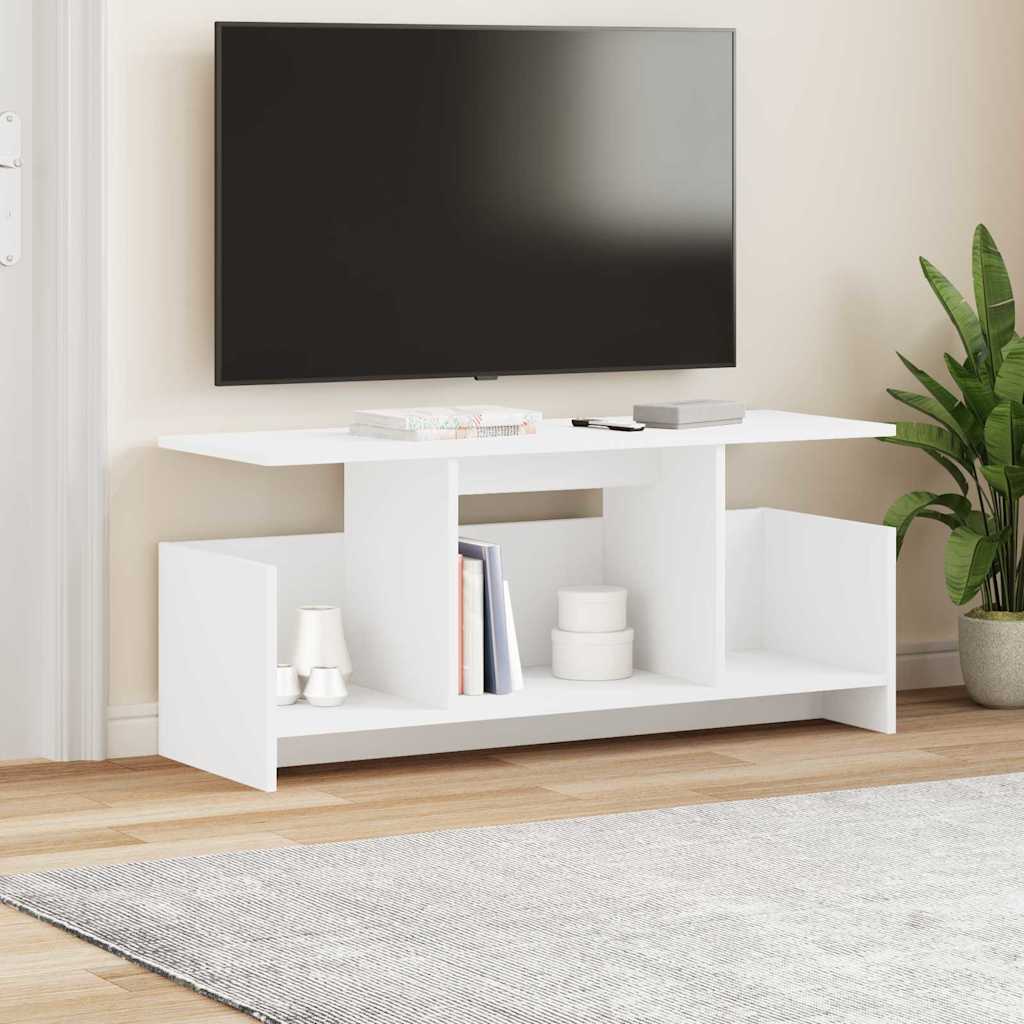 TV-Ständer 102 x 35 x 45 cm Weiß Holzwerkstoff