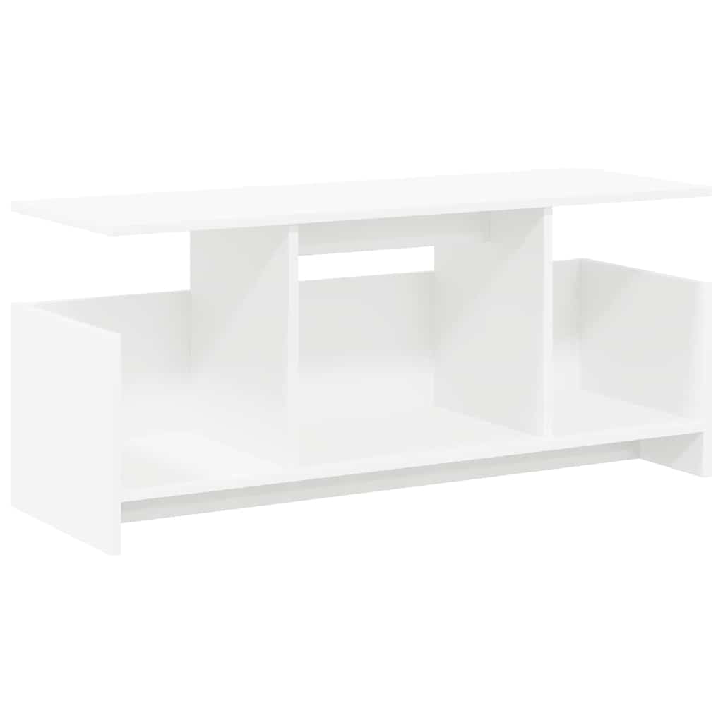 TV-Ständer 102 x 35 x 45 cm Weiß Holzwerkstoff