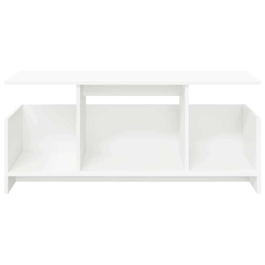 TV-Ständer 102 x 35 x 45 cm Weiß Holzwerkstoff