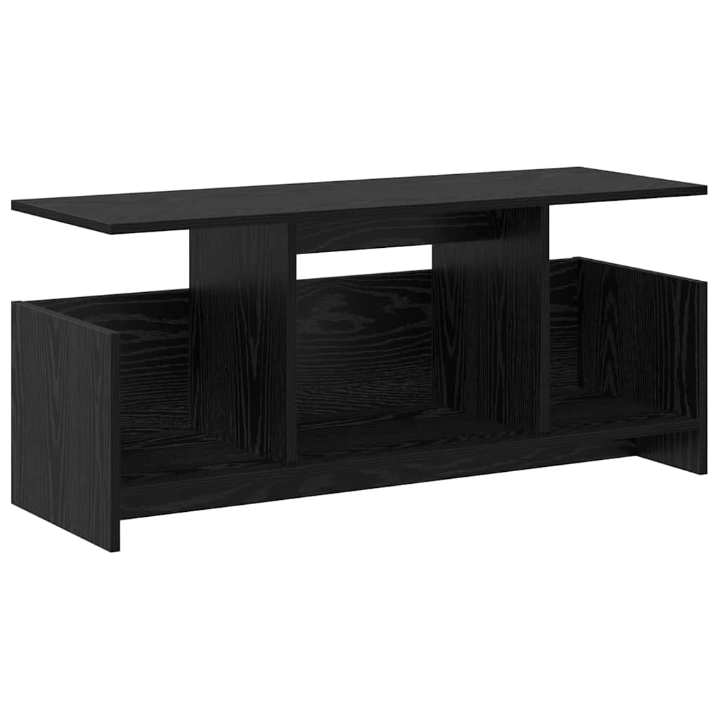 TV-Ständer 102 x 35 x 45 cm Schwarz Eichen-Optik Holzwerkstoff