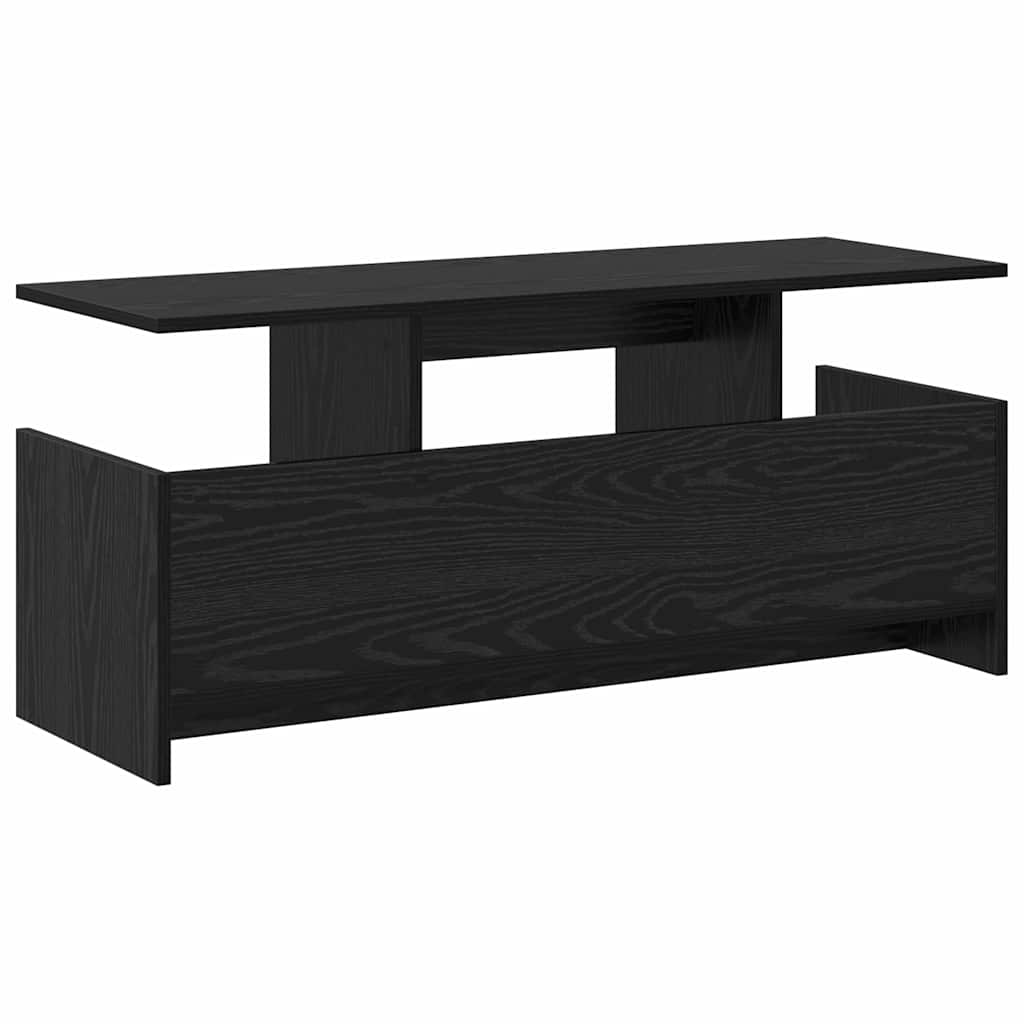 TV-Ständer 102 x 35 x 45 cm Schwarz Eichen-Optik Holzwerkstoff