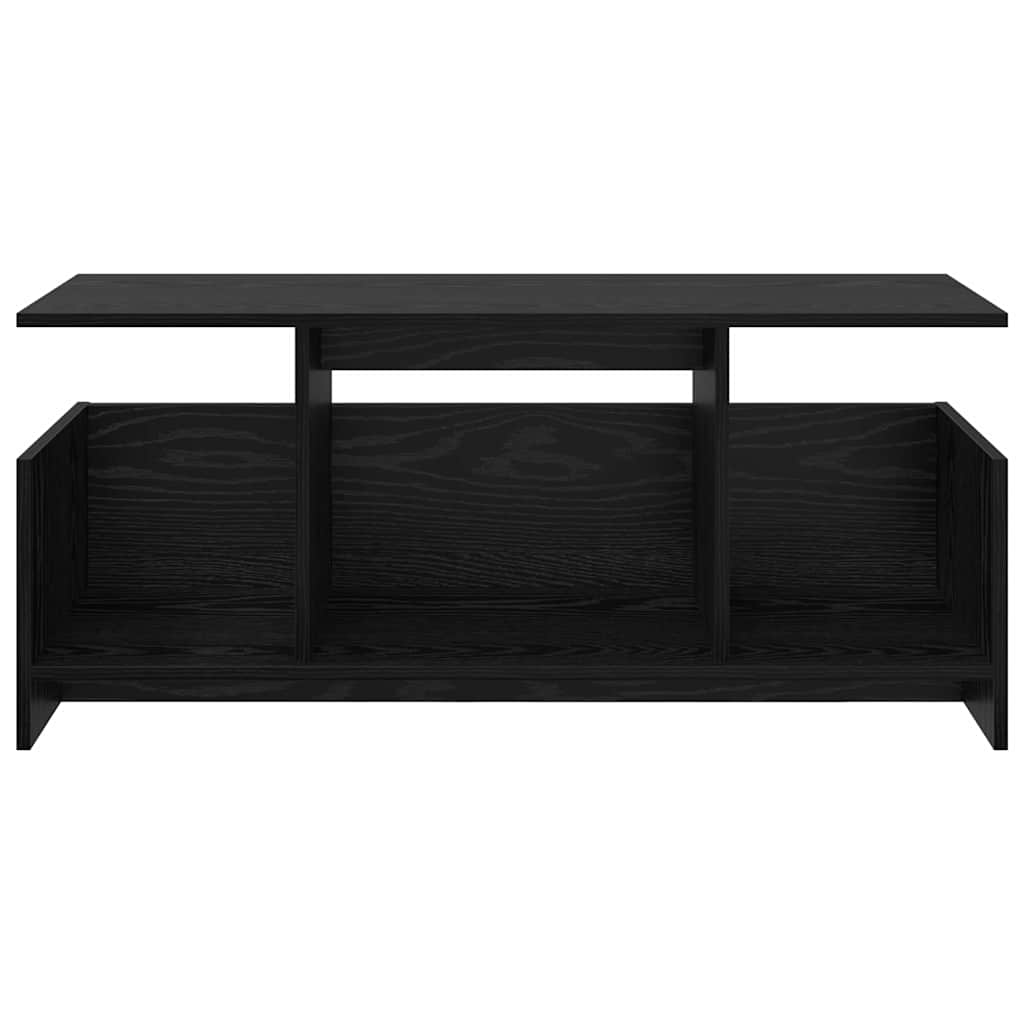TV-Ständer 102 x 35 x 45 cm Schwarz Eichen-Optik Holzwerkstoff