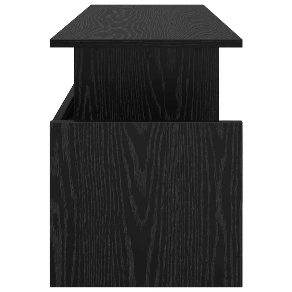 TV-Ständer 102 x 35 x 45 cm Schwarz Eichen-Optik Holzwerkstoff