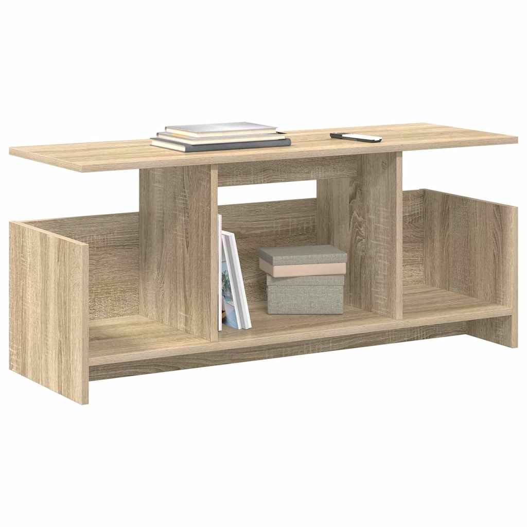 TV-Ständer 102 x 35 x 45 cm Sonoma-Eiche Holzwerkstoff