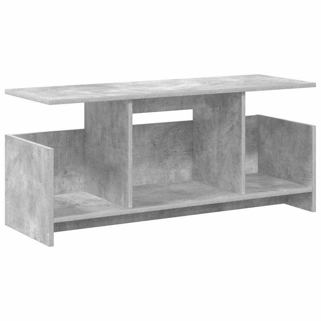 TV-Ständer 102 x 35 x 45 cm Betongrau Holzwerkstoff