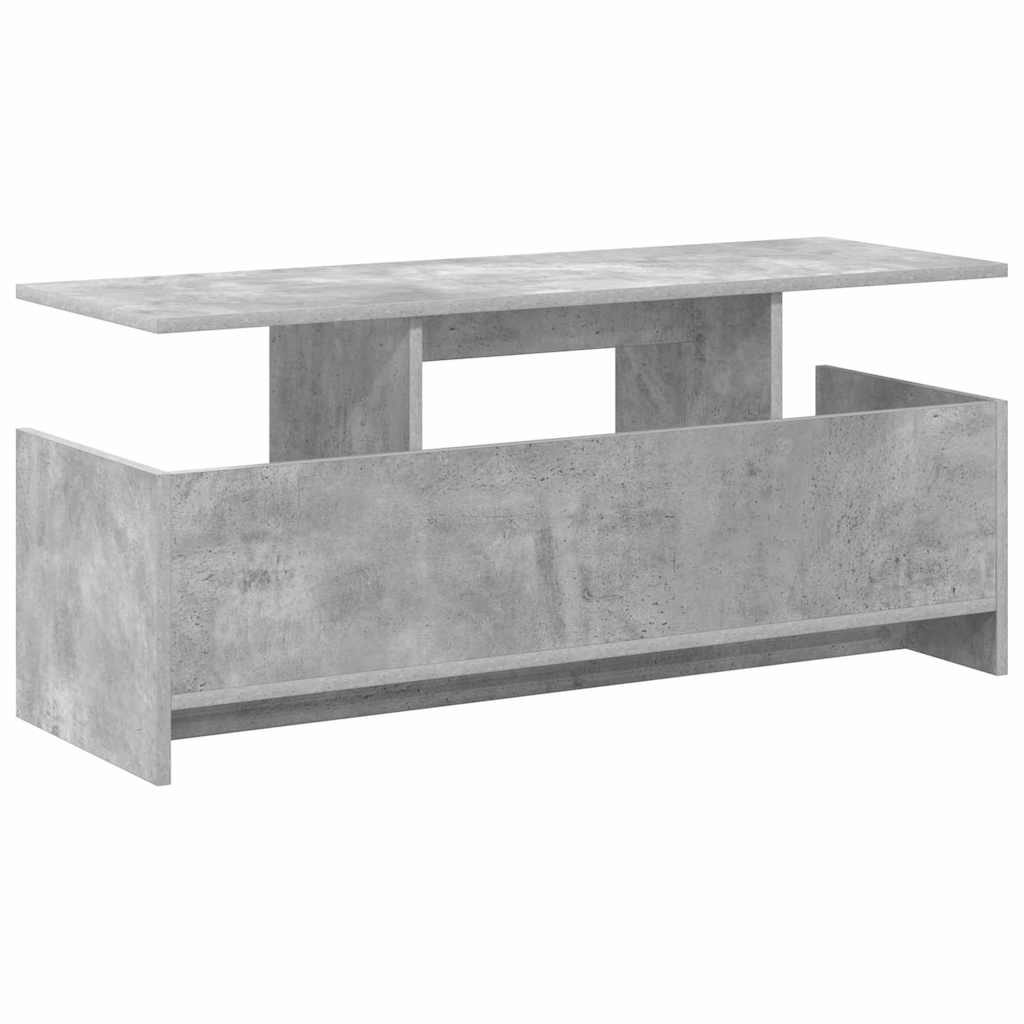 TV-Ständer 102 x 35 x 45 cm Betongrau Holzwerkstoff