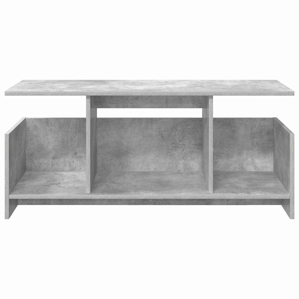 TV-Ständer 102 x 35 x 45 cm Betongrau Holzwerkstoff