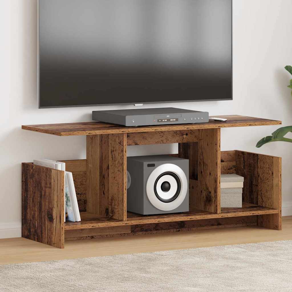 TV-Ständer 102 x 35 x 45 cm Altholz Holzwerkstoff