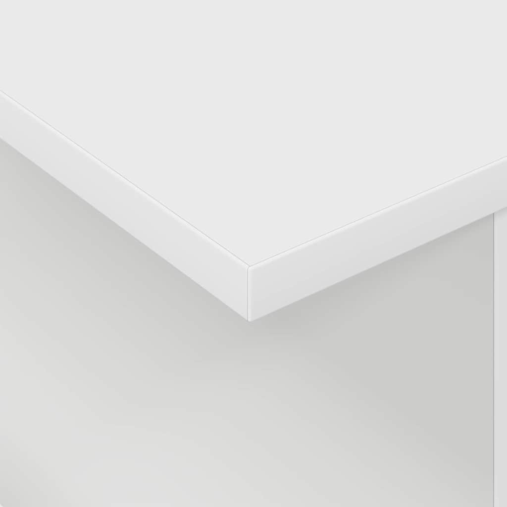 TV-Ständer 2 stk. Weiß Holzwerkstoff