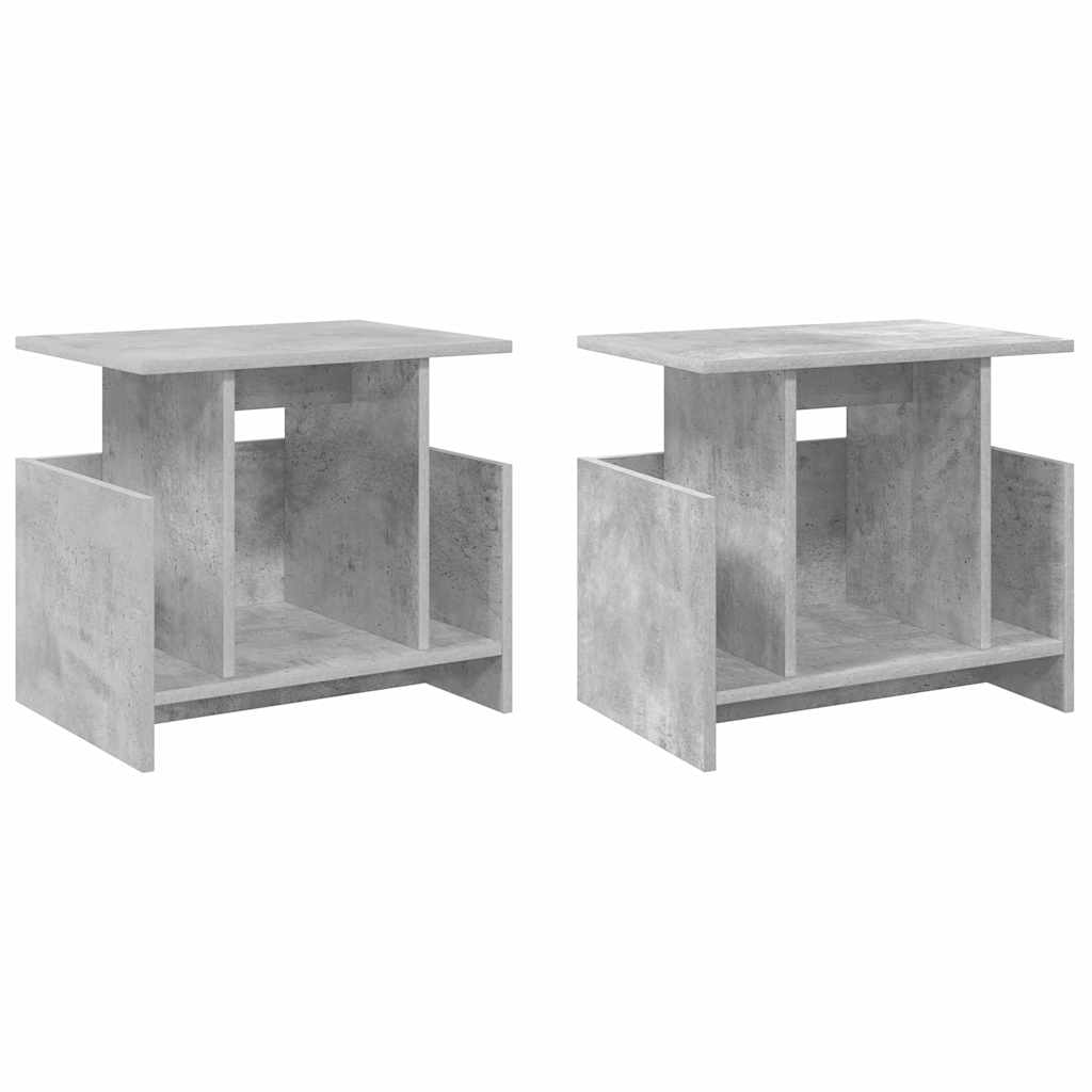 TV-Ständer 2 stk. Betongrau Holzwerkstoff