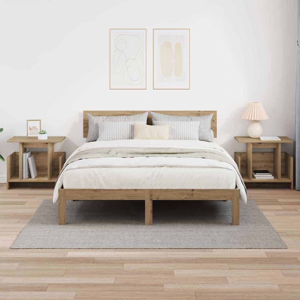 TV-Ständer 2 stk. Artisan-Eiche Holzwerkstoff
