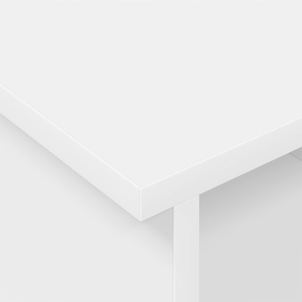 TV-Ständer 100 x 35 x 35 cm Weiß Holzwerkstoff