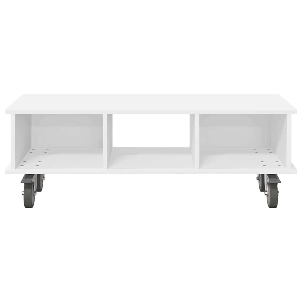 TV-Ständer 100 x 35 x 35 cm Weiß Holzwerkstoff