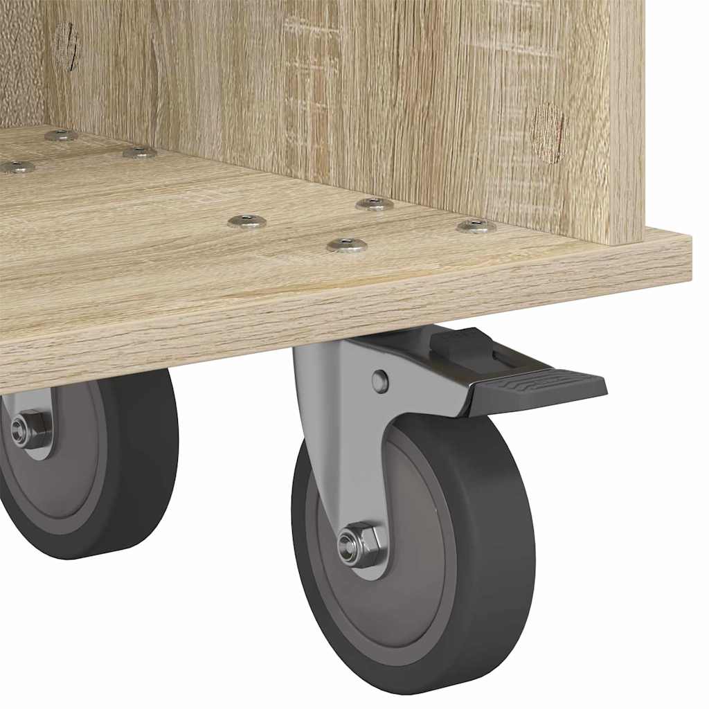 TV-Ständer 100 x 35 x 35 cm Sonoma-Eiche Holzwerkstoff