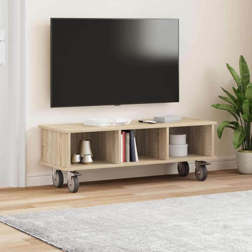TV-Ständer 100 x 35 x 35 cm Sonoma-Eiche Holzwerkstoff