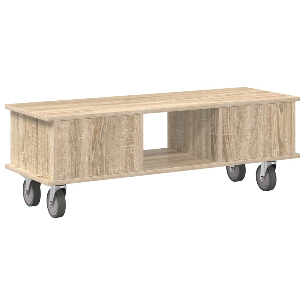 TV-Ständer 100 x 35 x 35 cm Sonoma-Eiche Holzwerkstoff