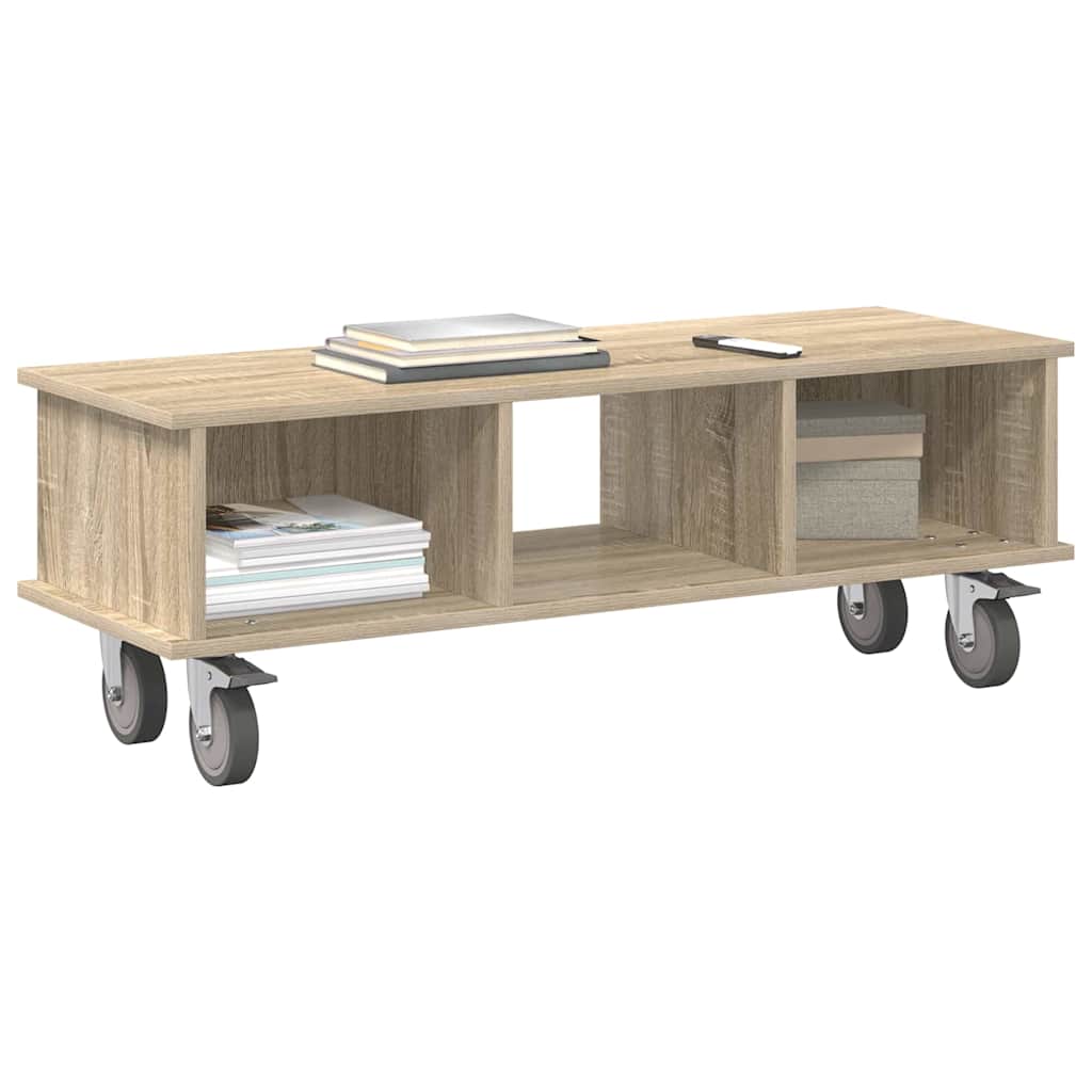 TV-Ständer 100 x 35 x 35 cm Sonoma-Eiche Holzwerkstoff