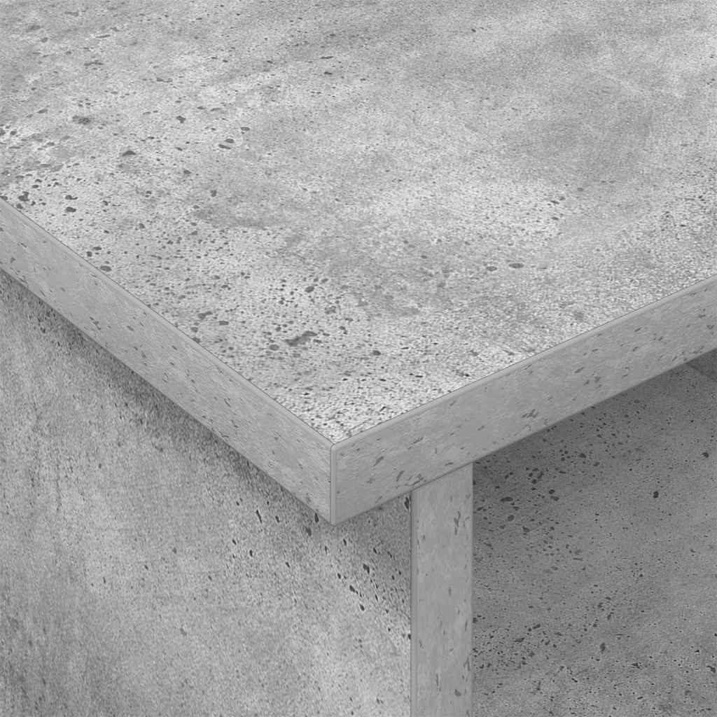 TV-Ständer 100 x 35 x 35 cm Betongrau Holzwerkstoff