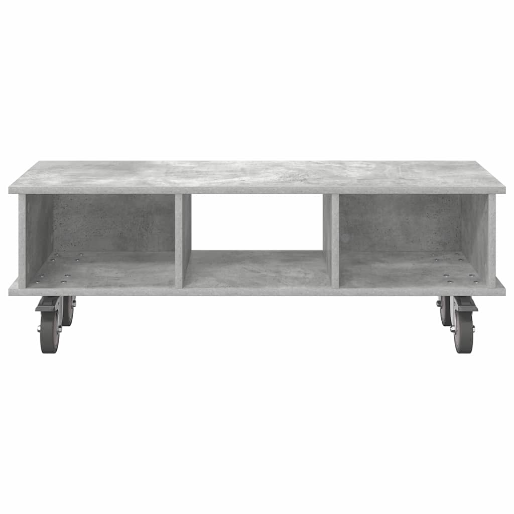 TV-Ständer 100 x 35 x 35 cm Betongrau Holzwerkstoff